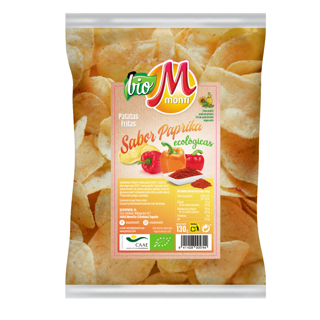 Patatas Fritas Sabor Trufa EcolÓgicas Monti 0105